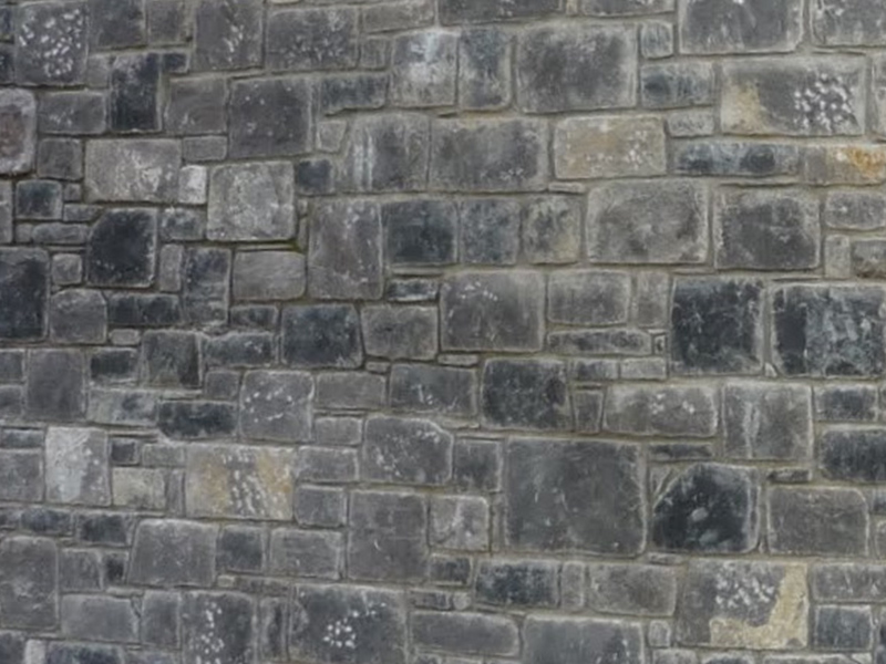 Limestone Wall in Garden