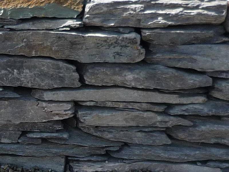 Limestone dry joint wall